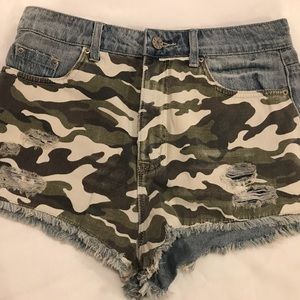 High Rise Cheeky Shorts